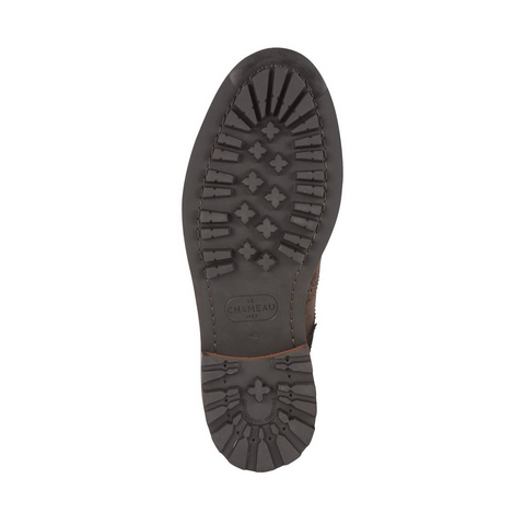 Chaussure pour hommes Le Chameau Normandy en cuir résistant à l'eau avec semelle crantée offrant confort et adhérence, idéale pour toutes les saisons et adaptées à l'usage en ville et à la campagne