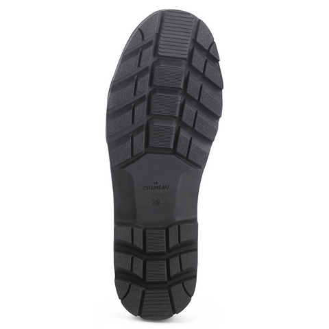 Bottes femmes Le Chameau Vierzonord avec doublure néoprène, conçues pour le confort et la protection lors de randonnées en campagne, avec semelle bi-densité antichoc et soufflet étanche pour un ajustement parfait.