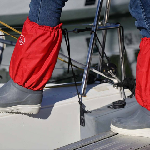 Bottes Le Chameau Neptune en néoprène avec semelle non-marquante pour une adhérence optimale et protection imperméable en mer, idéales pour navigateurs professionnels.
