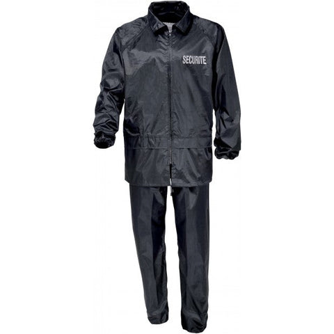 Tenue de pluie Cityguard noir sécurité 13106M