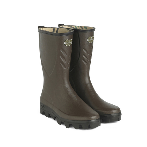 Bottillons Le Chameau Cérès légers et robustes, doublés en jersey, avec semelles Michelin Agri autonettoyantes pour adhérence optimisée et confort exceptionnel, résistants aux conditions agricoles difficiles, conformes aux normes de sécurité EN ISO et 100% imperméables.