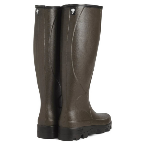 Bottes Le Chameau Cérès doublées en néoprène avec semelle Michelin Agri autonettoyante, fabriquées en caoutchouc Chamolux, résistantes à l'usure et aux conditions agricoles difficiles, offrant un confort et une protection exceptionnels pour un usage professionnel