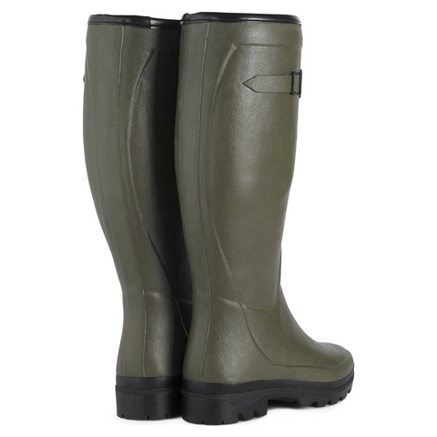 Bottes femmes Le Chameau Country fourrées, idéales pour la marche à la campagne, dotées d'une doublure en laine naturelle et d'une semelle antichoc imperméable, élégamment conçues pour le confort et la protection