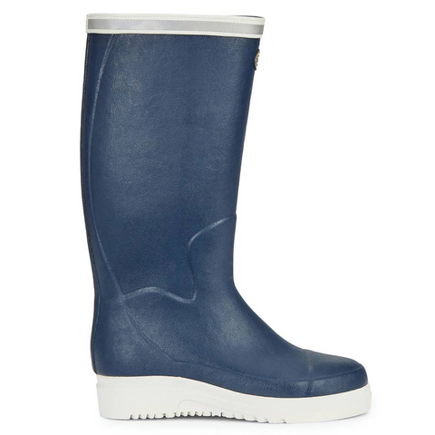 Bottes Le Chameau Marinord Evo en caoutchouc naturel avec doublure néoprène 3 mm pour les marins professionnels, dotées d'une semelle antidérapante et d'une protection 360° pour stabilité, confort thermique et visibilité accrue