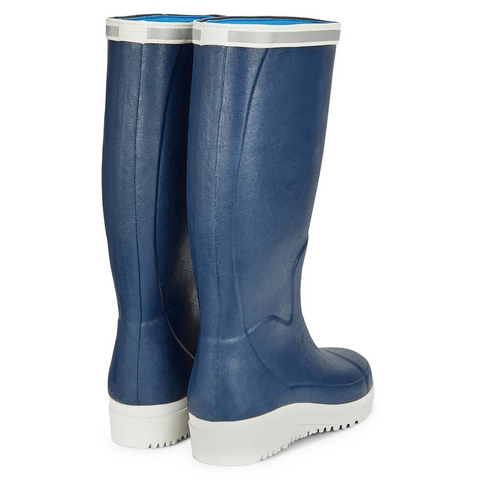 Bottes Le Chameau Marinord Evo en caoutchouc naturel avec doublure néoprène 3 mm pour les marins professionnels, dotées d'une semelle antidérapante et d'une protection 360° pour stabilité, confort thermique et visibilité accrue