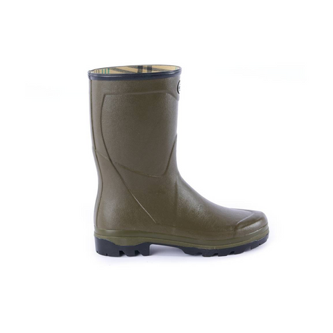 Bottillons imperméables Le Chameau Country Cross en caoutchouc Chamolux, semelle bi-densité absorbant les chocs, doublure respirante pour activités extérieures et agricoles sur terrains accidentés