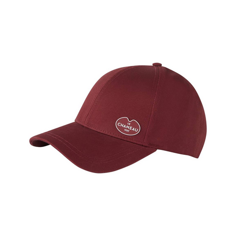Casquette Le Chameau en coton de haute qualité, respirante et déperlante, idéale pour les journées chaudes, avec ajustement en cuir et logo métallique.