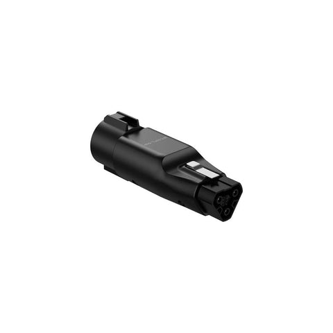 Adaptateur EcoFlow X-Stream permettant une recharge rapide de 3000W pour le générateur portable DELTA Pro sur les bornes de recharge de niveau 2 pour véhicules électriques, avec compatibilité Mennekes Type 2, idéal pour voyageurs et utilisateurs fréquents à la recherche de solutions de recharge rapide et pratique.