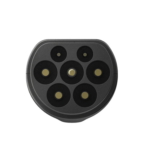 Adaptateur EcoFlow X-Stream permettant une recharge rapide de 3000W pour le générateur portable DELTA Pro sur les bornes de recharge de niveau 2 pour véhicules électriques, avec compatibilité Mennekes Type 2, idéal pour voyageurs et utilisateurs fréquents à la recherche de solutions de recharge rapide et pratique.