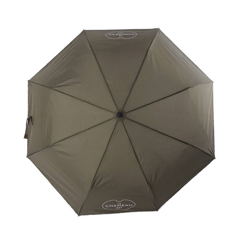 Parapluie Le Chameau imperméable et résistant aux tempêtes avec manche en bois, compact et élégant, idéal pour les événements formels et décontractés sur Shopify