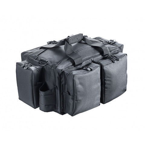 sac de rangement Walther multi-sacs en nylon durable, conçu pour transporter 3 à 4 armes de poing avec sécurité, doté de compartiments pour munitions, casque et accessoires, idéal pour tireurs sportifs et professionnels