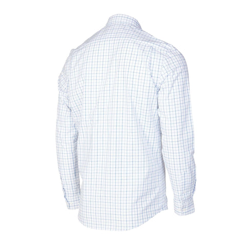 Chemise Browning Oliver en bleu, élégante et confortable, idéale pour la randonnée, la chasse et les sorties en plein air, fabriquée avec un tissu de qualité supérieure pour un style chic et fonctionnel, adaptée aux aventures en nature et aux activités extérieures pour hommes.