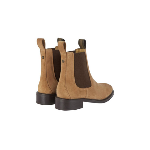 Bottines femmes Le Chameau La Chelsea en daim marron clair avec semelle intérieure onSteam® amortissante, idéales pour promenades décontractées et jardinage, légères et faciles à enfiler grâce à leurs brides.