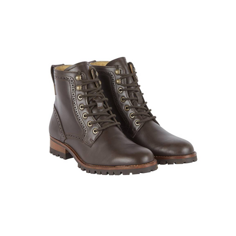 Bottines femmes en cuir Le Chameau Artemis avec style Richelieu, semelle extérieure crantée et doublure imperméable Sympatex pour confort en ville et à la campagne
