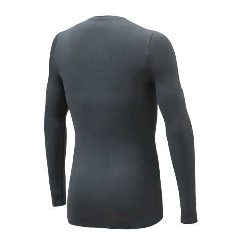 Maillot de corps unisexe Beretta Flash Seamless, conçu pour le confort optimal avec zones de compression, matériau respirant et sans couture, idéal pour le tir et les activités extérieures. Sous-vêtement en polypropylène et polyamide doux avec gestion température efficace, garantissant le maintien au sec. Structure 3D épaules, coupe slim élastique, logo Beretta, pour une liberté de mouvement exceptionnelle lors de sports dynamiques.