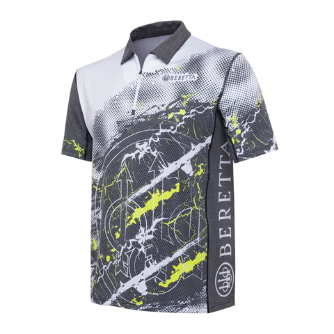 Polo Beretta Rush Trident pour homme en Polartec® Delta™, tissu respirant et léger, idéal pour le tir dynamique et activités sportives en extérieur. Style distinctif avec logo Beretta, coupe droite confortable, et propriétés anti-odeurs et anti-UV.