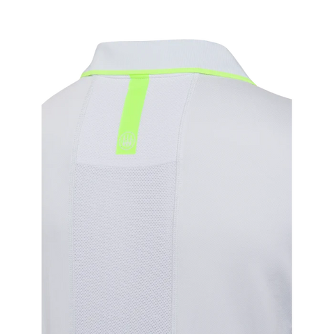 Polo Beretta Ice Power pour homme, conçu pour le tir, en matériau respirant et antibactérien, avec séchage rapide, ventilation optimale, et logo Beretta. Disponible en plusieurs tailles et coloris, idéal pour les activités intenses.