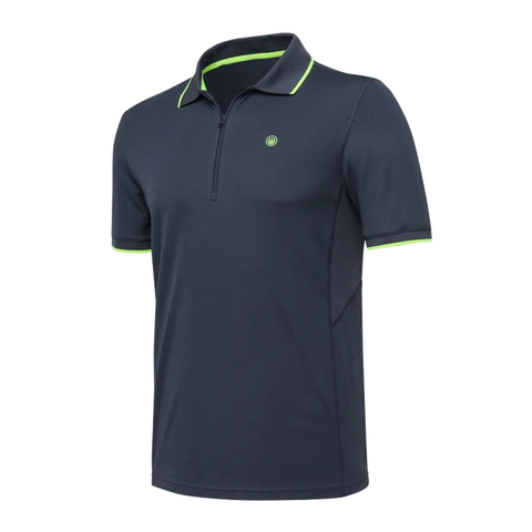 Polo Beretta Ice Power pour homme, conçu pour le tir, en matériau respirant et antibactérien, avec séchage rapide, ventilation optimale, et logo Beretta. Disponible en plusieurs tailles et coloris, idéal pour les activités intenses.