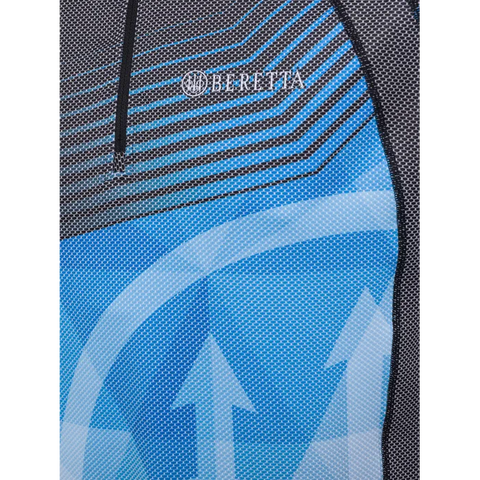 Polo Beretta Rush Graph pour homme, fabriqué en tissu Polartec Delta, idéal pour le tir dynamique avec ses propriétés respirantes, légères et écologiques, offrant un confort et une régulation thermique exceptionnels, parfait pour les sportifs actifs et les activités en plein air, avec logo Beretta distinctif.