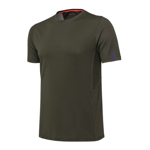 T-shirt Beretta Ice Power pour homme, respirant et antibactérien, conçu pour le tir sportif, offrant une régulation thermique et un séchage rapide, idéal pour les sessions de tir et activités sportives.