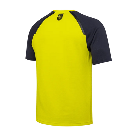 T-shirt Beretta Roundneck Logo pour homme en polypropylène et polyester avec graphisme ton sur ton; respirant, anti-odeurs, anti-UV, idéal pour les activités de plein air et le tir sportif; design élégant et confortable avec logo Beretta imprimé au dos et coupe droite pour un ajustement classique.