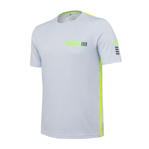 T-shirt Beretta Stripe pour homme, idéal pour les activités en extérieur avec traitement anti-odeurs et protection UV, fabriqué en matériau respirant et léger, coupe regular pour un confort optimal