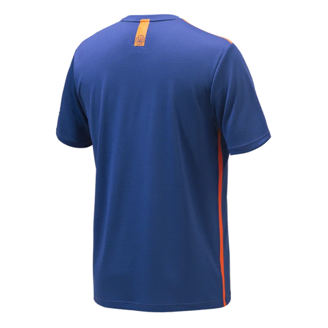 T-shirt Beretta Stripe pour homme, idéal pour les activités en extérieur avec traitement anti-odeurs et protection UV, fabriqué en matériau respirant et léger, coupe regular pour un confort optimal