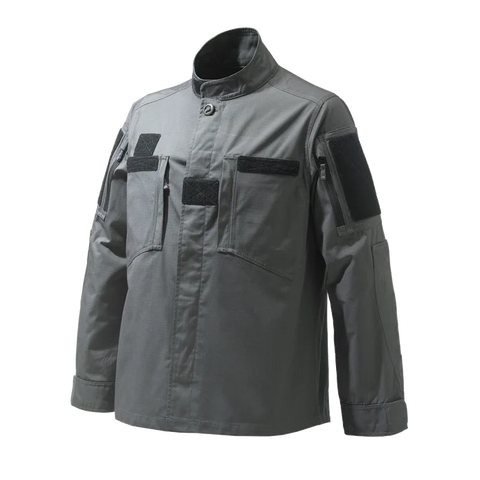 Veste Beretta BDU Field pour homme, conception ripstop légère et robuste, en nylon et coton, parfaite pour les activités tactiques et en plein air avec poches YKK, ajustement velcro, et logo Beretta brodé