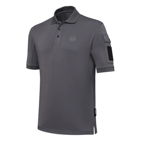 Polo Beretta Miller pour homme en Polartec Delta™, offrant confort excepcional, régulation thermique, séchage rapide, anti-odeurs, protection UV, design élégant avec poche porte-stylo, idéal pour activités en plein air