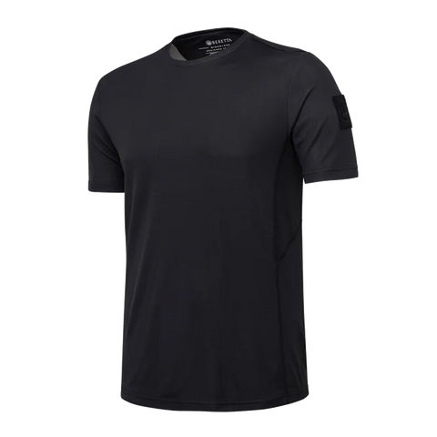 Photo du T-shirt Beretta Corporate Tactical pour homme, en polypropylène respirant, avec des inserts en filet pour une ventilation maximale, un tissu antibactérien à séchage rapide, idéal pour les activités sportives et de plein air