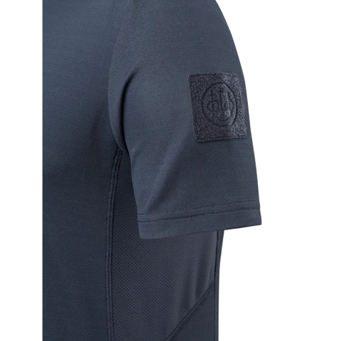 Photo du T-shirt Beretta Corporate Tactical pour homme, en polypropylène respirant, avec des inserts en filet pour une ventilation maximale, un tissu antibactérien à séchage rapide, idéal pour les activités sportives et de plein air