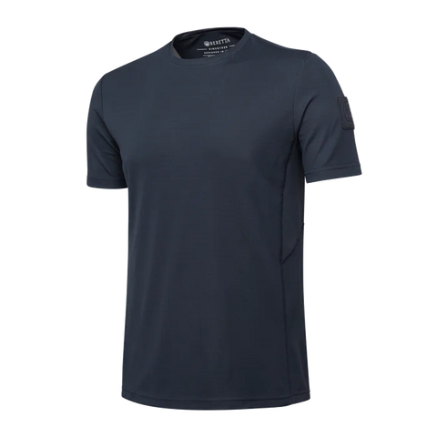 Photo du T-shirt Beretta Corporate Tactical pour homme, en polypropylène respirant, avec des inserts en filet pour une ventilation maximale, un tissu antibactérien à séchage rapide, idéal pour les activités sportives et de plein air