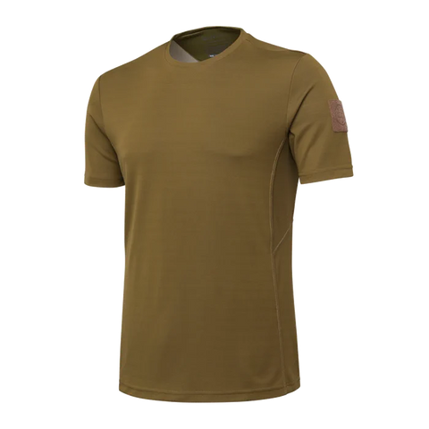 Photo du T-shirt Beretta Corporate Tactical pour homme, en polypropylène respirant, avec des inserts en filet pour une ventilation maximale, un tissu antibactérien à séchage rapide, idéal pour les activités sportives et de plein air