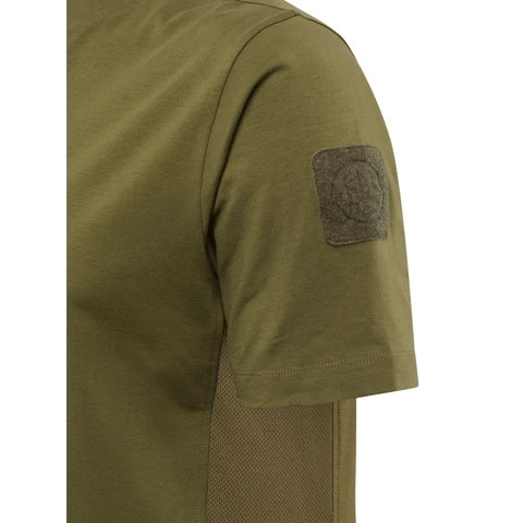 T-shirt Beretta PMX pour homme en coton et élasthanne avec Velcro sur la manche gauche, graphisme PMX au dos, respirabilité améliorée pour activités extérieures et style décontracté