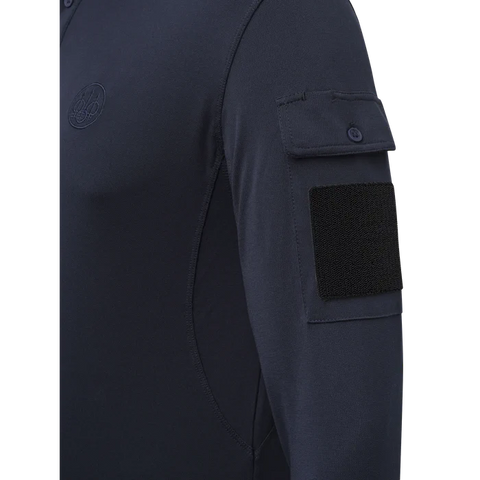 Polo Beretta Miller pour homme en Polartec Delta™, offrant confort excepcional, régulation thermique, séchage rapide, anti-odeurs, protection UV, design élégant avec poche porte-stylo, idéal pour activités en plein air