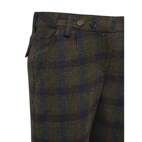 Pantalon de chasse pour femme Beretta St James Breeks en laine et cachemire, imperméable et respirant, parfait pour la battue, vue de devant avec détails bord-côtes tricotés et poches pratiques, idéal pour chasse élégante et confortable