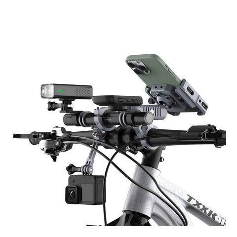 Support de téléphone pour moto performant, Kit Glory Outplorer Kgnight Pro avec technologie de suspension pneumatique, protection maximale contre les vibrations et compatibilité universelle pour smartphones. Idéal pour les motards et cyclistes recherchant sécurité et innovation.