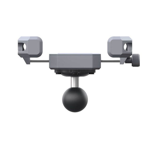 Support Smartphone Outplorer avec Amortisseur Anti-Vibration, conçu pour une protection maximale en déplacement, avec suspension pneumatique innovante et compatibilité universelle, adapté aux guidons de vélo et moto pour une stabilité optimale en toute sécurité.