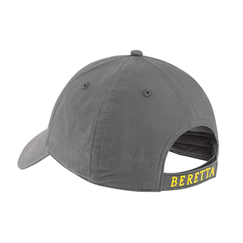 Casquette de baseball Beretta Big B pour chasseurs avec broderie élégante, en mélange de coton et polyester, équipée d'un bandeau anti-transpiration et d'un réglage velcro pour un ajustement personnalisé et confortable