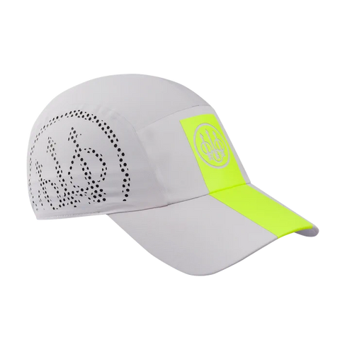 Casquette Beretta Tech unisexe en tissu technique léger avec bandes latérales perforées au laser pour une ventilation optimale, dotée d'un bandeau intérieur anti-transpiration et d'un système de réglage arrière, parfaite pour le sport et les jours chauds.