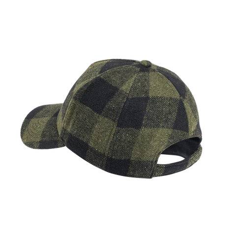 Casquette Beretta Lodge Checkered élégante en laine et polyester, ajustable pour un confort personnalisé avec logo brodé pour un style intemporel adapté aux activités en plein air.