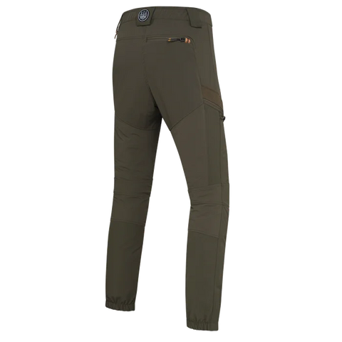 Pantalon de chasse pour femme Beretta Boondock, conçu pour les environnements difficiles avec tissu élastique et polyamide haute ténacité, offrant résistance et mobilité optimale dans les zones de ronces et végétations denses.