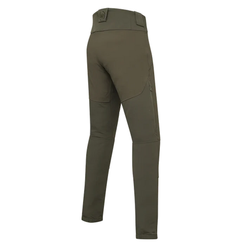 Pantalon de chasse pour femme Beretta 4 Way Stretch conçu pour l'outdoor avec élasticité et résistance, équipé d'inserts anti-abrasion, ventilation zippée, soutien lombaire élevé et coupe slim pour un confort durable dans les activités en automne et hiver.
