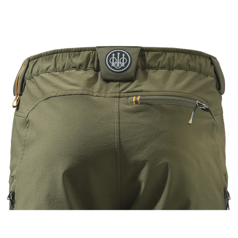 Pantalon de chasse Beretta Thorn Resistant EVO, offrant protection contre ronces, imperméable et respirant grâce à la membrane BWB EVO, idéal pour chasseurs en terrain difficile, fabriqué en polyamide haute ténacité et tissu élastique pour une grande résistance et mobilité.