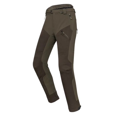 Pantalon de chasse Beretta Muker GTX pour homme, imperméable et respirant, idéal pour une chasse silencieuse. GORE Z-Liner, liberté de mouvement grâce au tissu élastique, zips de ventilation pour confort optimal dans des environnements exigeants