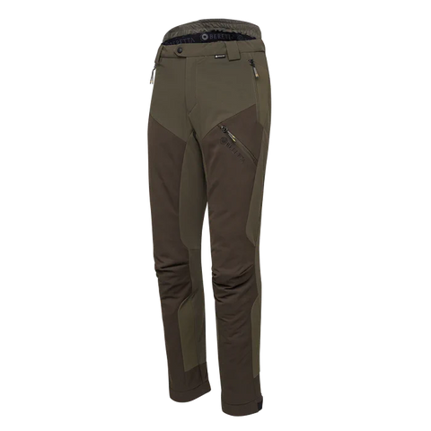 Pantalon de chasse Beretta Muker GTX pour homme, imperméable et respirant, idéal pour une chasse silencieuse. GORE Z-Liner, liberté de mouvement grâce au tissu élastique, zips de ventilation pour confort optimal dans des environnements exigeants