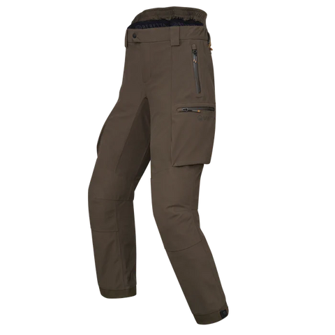 Pantalon de chasse Beretta Bakhold imperméable et respirant, conçu pour le silence et la liberté de mouvement, idéal pour les environnements exigeants. Taille élastique, glissières YKK, et doublure thermique avec membrane BWB EVO pour une protection et un confort optimaux.