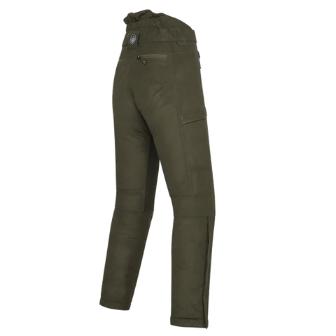 Pantalon Beretta Mull Insulated pour la chasse, imperméable et thermique avec membrane respirante, idéal pour environnements extrêmes, offrant confort et liberté de mouvement, en polyester élastique avec traitement DWR, couleur naturelle pour une chasse discrète.