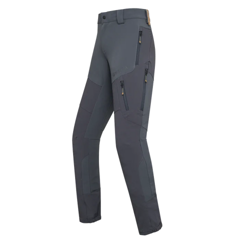 Pantalon Beretta Way Stretch EVO pour homme, idéal pour chasse en automne et hiver, avec matériau ultra-élastique, anti-abrasion, ceinture ergonomique, soutien lombaire en micropolaire, et coupe ajustée pour une liberté de mouvement maximale et confort optimal sur terrains difficiles.