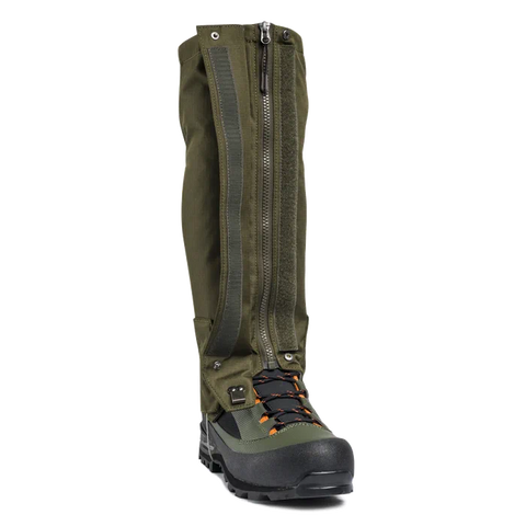 Guêtre Beretta Thorn Ankle résistante en polyester ripstop pour la chasse, conçue pour terrain difficile avec protection contre les ronces et végétation, dotée d'un système de fixation sécurisé par câble en acier et élastiques pour un maintien optimal, hydrofuge et imperméable pour un confort en toutes conditions.